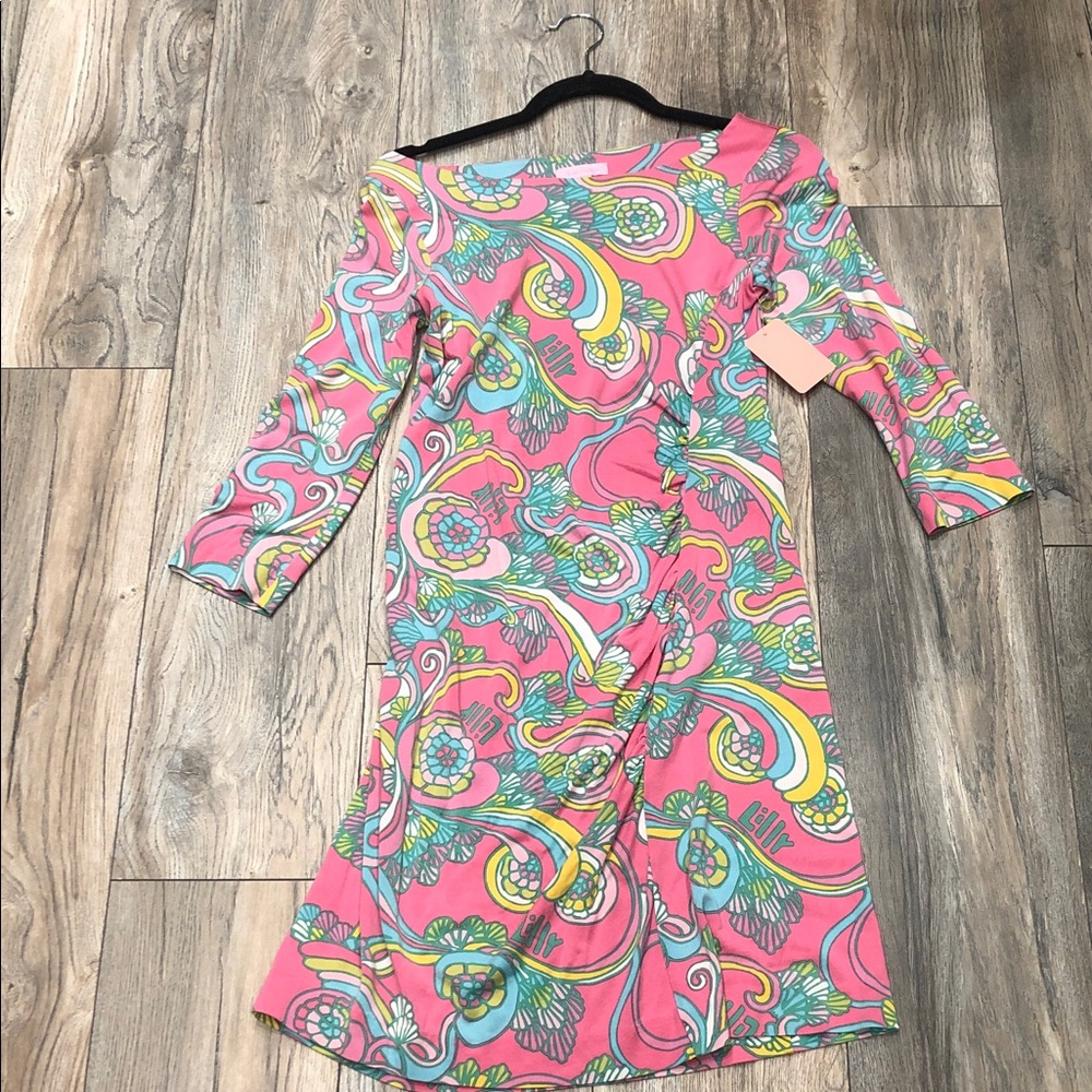 Lilly Pulitzer Pink and Blue Mini Dress